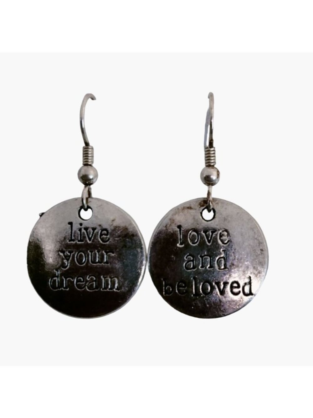 Love and Be Loved Earring Live Your Dream Inspiration  Motivation Romance